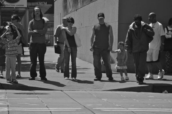 Crossing the street – Seattle